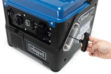 Scheppach Inverter SG1400i Benzin Stromerzeuger Stromgenerator Generator mit Invertertechnik | max. 800W Leistung | 56cm³ Hubraum | 1x 230V Steckdose - 3