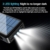 Solar Power Bank mit Taschenlampe, 100000 mAh Power Bank Tragbares Solar-Wireless-Ladegerät Externer Akku mit LED-Licht wasserdichte Hochleistungs - 3