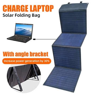 Solargenerator, 540Wh Tragbare Powerstation Stromspeicher mit 100W Faltbares Solarpanel, Solaranlage Komplettset mit AC/DC/USB/LCD Anzeige, für Mobile Reisen, Outdoor Camping Zubehör - 7