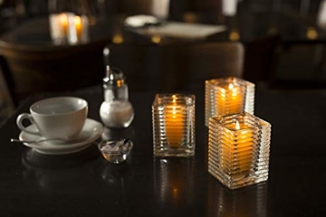 Sovie Refill Kerzen 24 transparente Teelichter mit extra Langer Brenndauer (24h) für Feiern/Party/Gastronomie - 4