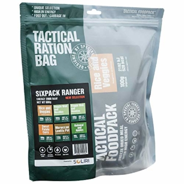 Tactical Foodpack - Ranger vegan/vegetarisch gefriergetrocknete Premium Mahlzeiten | Natürliche Zutaten, schnelle Zubereitung, Lange Haltbarkeit - 1