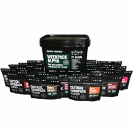 Tactical Foodpack Wochenration Alpha, für 1 Person, 2100g, Week Pack - 1