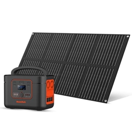 Tragbare Powerstation,1200W Solargenerator Mit 200W Solarpanel,Solar Generator Backup AS1200 Lithium Batterie Mit DC Wechselrichter,USB-Multiport Mobile Stromversorgung Für Outdoors,Reise,Und Camping - 1