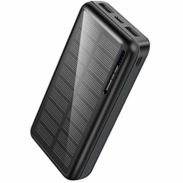 xiyihoo Powerbank Solar 30000mAh, Solar Ladegerät, Dual USB-Ausgang und USB-C-Eingang Externer Akku für Aktivitäten im Freien, Kompatibel mit iPhone, Samsung, iPad, und Andere Smartphones - 1