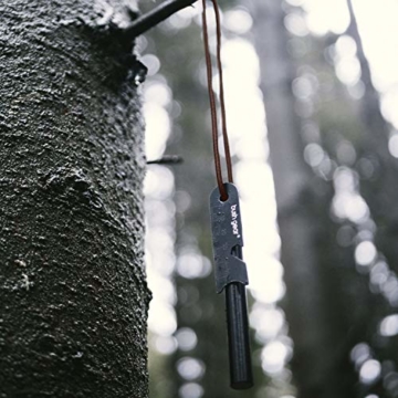BUSHGEAR Black Steels Feuerstahl - XXL Feuerstarter - Extrem Starker Funkenflug - Feuerstein für Outdoor, Survival, Bushcraft - 7