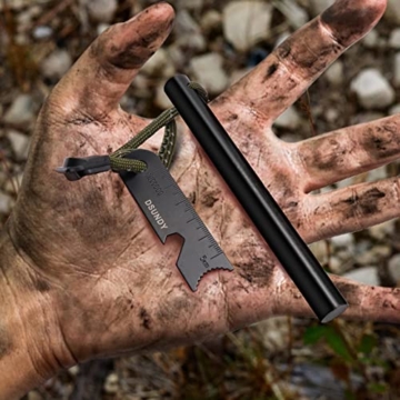DSUNDY Feuerstahl Outdoor XXL - Ø13mm Länge 13cm Survival Feuerstein Outdoor Feuerstahl Feuerstarter Set Premiumqualität Bushcraft & Camping… - 5