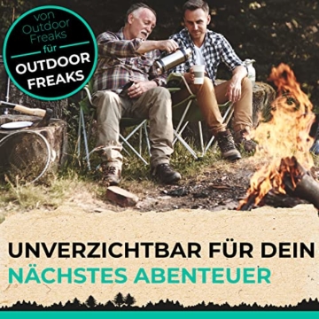 freigeist Feuerstahl | Feuerstein mit Handgefertigtem Holzgriff für noch besseren Funkenflug | Firestarter | Feuerstarter + Zunder für Feuerstahl Outdoor + Paracord + Notfallpfeife + Beutel - 7