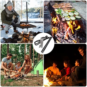 Newaner Feuerstahl XXL Feuerstarter aus Flintstahl, Magnesium feuerstarter mit Paracord, Stahlschabermit Skalamit Flaschenöffner, Feuerstarter für Camping, Outdoor und Survival(1 Pack) - 7