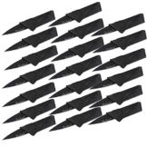 20 Stück Ultradünn Klappmesser Scharf Kreditkartenmesser Jagdmesser Taschenmesser Faltmesser Outdoor Einhandmesser Messer klein Überlebensmesser Camping Notfälle Edelstahl Multifunktion schwarz - 1