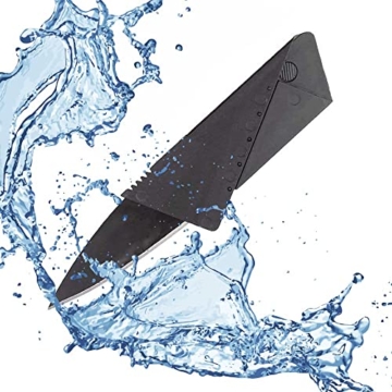 C.SONG 15 Stück Kreditkartenmesser mit Leder Etui, Klein Klappmesser Scharf Jagdmesser Taschenmesser Faltmesser Edelstahl Multifunktion Outdoor Messer für Camping Notfälle, Selber Gravur für Geschenk - 2