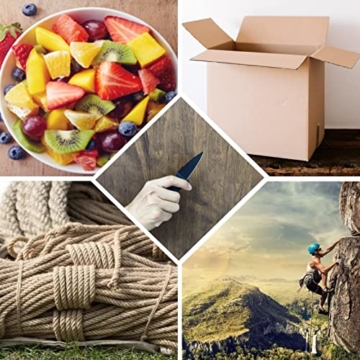 C.SONG 15 Stück Kreditkartenmesser mit Leder Etui, Klein Klappmesser Scharf Jagdmesser Taschenmesser Faltmesser Edelstahl Multifunktion Outdoor Messer für Camping Notfälle, Selber Gravur für Geschenk - 5