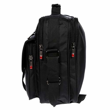 Christian Wippermann XXL Umhängetasche Flugbegleiter Tasche Messenger Arbeitstasche Laptoptasche - 3