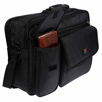 Christian Wippermann XXL Umhängetasche Flugbegleiter Tasche Messenger Arbeitstasche Laptoptasche - 6