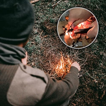 Grenhaven XXL Magnesium Feuerstift bis zu 15.000 Zündungen 10 cm Feuerstarter Feuerstein Fire Starter Flint Stone Feuerstahl Feuerzeug Jagt Fischen Camping Outdoor Survival - 5