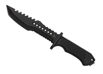 Hastaa Kampfmesser Militär Scharf - Outdoor Messer Survival mit Holster - Messer Outdoor Militär - Survival Messer mit Feuerstahl - Bushcraft Messer - 2