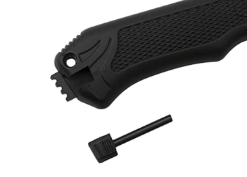 Hastaa Kampfmesser Militär Scharf - Outdoor Messer Survival mit Holster - Messer Outdoor Militär - Survival Messer mit Feuerstahl - Bushcraft Messer - 4
