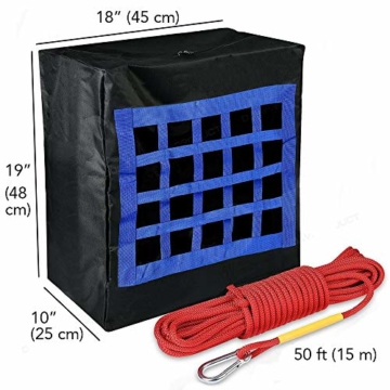 ISOP Feuerrettungsgerätetasche für Haustiere bis 25 kg - Not-Fluchttasche durch Fenster oder Balkonseil 15 m und Karabiner inklusive (Mittel) - 3