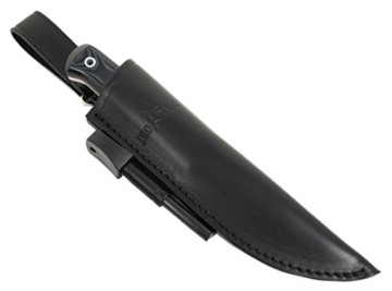 JEO-TEC Nº18 Outdoor Camping Gürtelmesser Jagdmesser Überlebensmesser Survival Bushcraft Messer, Stahl Sandvik 14C28N, Lederscheide + Feuerstahl - 5