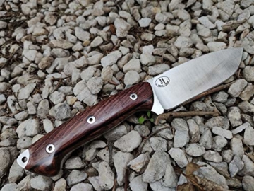 JEO-TEC Nº31 Premium Qualität - Professionell Überlebensmesser, Gürtelmesser, Outdoormesser, Survival Messer, Jagdmesser. Stahl MOVA-58. Lederscheide + Feuerstahl - 8