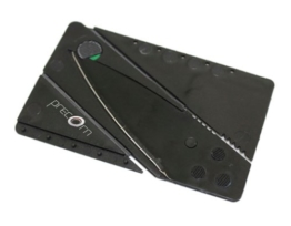 Kreditkarten-Messer schwarz Faltmesser Klappmesser Camping-Messer Taschenmesser Messer Marke PRECORN - 1