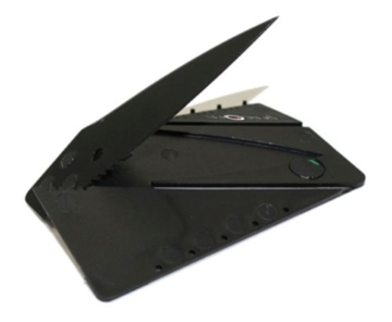 Kreditkarten-Messer schwarz Faltmesser Klappmesser Camping-Messer Taschenmesser Messer Marke PRECORN - 6