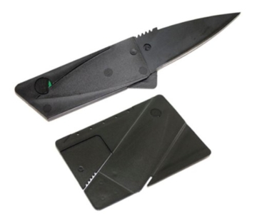 Kreditkarten-Messer schwarz Faltmesser Klappmesser Camping-Messer Taschenmesser Messer Marke PRECORN - 8