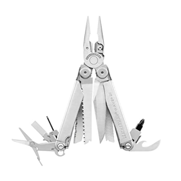 Leatherman 2H Wave Plus – Hochwertiges Multi-Tool mit 18 feststellbaren Werkzeugen – Praktische Tools für den Outdoor- oder Camping-Bereich – Edelstahl - 1