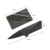 LEKIA 12 Stück Kreditkartenmesser, Klein Taschenmesser Kreditkartenformat Klappmesser Faltmesser, Outdoor Edelstahl Griff Mini Überlebensmesser Camping Survival Messer Schwarz, 8,6 x 5,5cm - 6