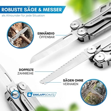 Multitool Armband Edelstahl - 29 Werkzeuge Für Outdoor & Camping