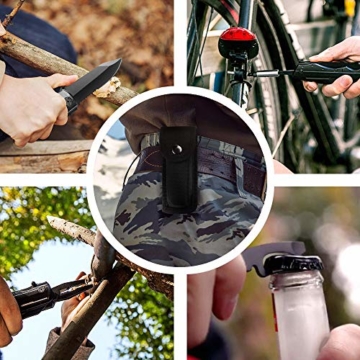 ORSIFOW Multifunktion Taschenmesser,13 in 1 Taschenwerkzeug Multitool mit Zange Klappmesser Dosenöffner Schraubendrehe für outdoor Camping,Wandern | Inklusive EDC Kreditkarten Messer - 6