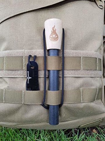 OUTDOOR NINJA Feuerstahl The Legend XXXL FireSteel für Wandern, Bushkraft, Trekking, Camping und andere Outdoor Hobby's inkl. Multifunktionskratzer, die perfekte Survival Ausrüstung - 8