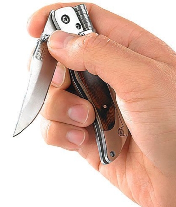 Semptec Urban Survival Technology Messer mit Feuerstahl: Taschenmesser mit 8-cm-Klinge und Magnesium-Feuerstab (Taschenmesser mit Feuerstahl) - 3