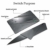 ShineTool 10 Pack Kreditkartenmesser, Kreditkartenformat Klappmesser Faltmesser, Outdoor Edelstahl Griff Taschenmesser Mini Überlebensmesser Survival Messer Schwarz - 4