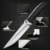 univinlions Survivalmesser Gürtelmesser mit Scheide und Feuerstahl D2 Stahl Campingmesser mit feststehender Klinge Full Tang K10 Griff Outdoor Messer zum Wandern Bushcraft BBQ - 6