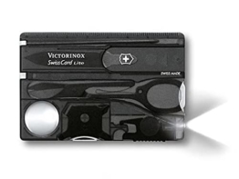 Victorinox, Taschenmesser, klein, Swiss Card Lite, schwarz transparent, Blister (13 Funktionen, Spitzklinge, Schraubendreher, Schere) - 1