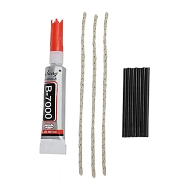 WallEgo Ewiges Streichholz feuerzeuge Zubehör, 3 x Ersatzdochte, 7 x Feuerstein Feuerstahl Starterstäbe, 1 x 3 ml Kleber - 3