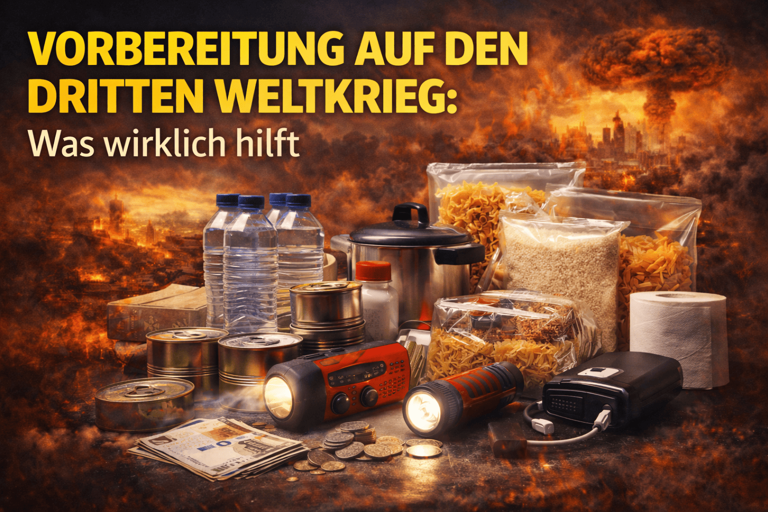 Krisenvorsorge statt Panik Vorbereitung auf den 3. Weltkrieg