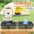 2-Flammig Campingkocher Gas Faltbar, Camping Gaskocher Herd mit Zünder & Tragetasche für Outdoor-Kochen, Campingplatz, Gartenparty, Grillabend, Picknick, Festival-Camping, Vanlife (ohne Grillplatte) - 4