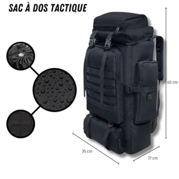 2 Personen Fluchtrucksack Survivalkit Notfall-Überlebensausrüstung, Set mit Taktischem Rucksack, Zelt, 2 x Schlafsack, Erste-Hilfe-Set, Camping-Kochgeschirr, Multifunktionswerkzeuge, Outdoorausrüstung - 4