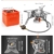 AUTOPkio Campingkocher 3500W, Winddicht Gas Campingkocher mit Piezozündung Faltbar Gaskocher Gasbrenner mit Adapter Gasherd für Outdoor Picknick Trekking Hiking Wandern - 5