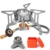 AUTOPkio Campingkocher 3500W, Winddicht Gas Campingkocher mit Piezozündung Faltbar Gaskocher Gasbrenner mit Adapter Gasherd für Outdoor Picknick Trekking Hiking Wandern - 1