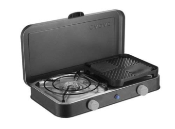 CADAC - 2-Cook Grill Deluxe - Tischgrill - 50mBar - Campinggrill - Für draußen grillen - Stahl - Aluminium - Kunststoff - Gas Barbecue - 3