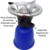 CAMPLORA Gaskocher mit 5 Gaskartuschen und Piezozündung für Stechgaskartuschen 190g EN417, Camping kocher gas, Campingkocher mit Gaskartusche 1 flammig mini gas stove, Gaskocher, Gasherd,stove - 3