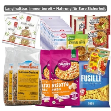 Fluchtrucksack für die ganze Familie (2 Erwachsene + 2 Kinder) – Komplettset für Notfälle & Katastrophen - gefüllt - 6