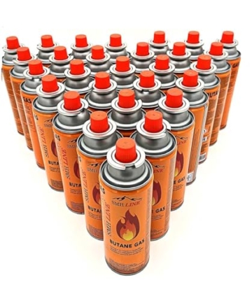 Gaskocher Campingkocher set inkl. 8 Butan Gas Kartuschen 227g Campingkocher 1- flammig max. Leistung 2,2 KW Camping Herd Outdoor Tischgrill Piezozündung Tragekoffer - 6