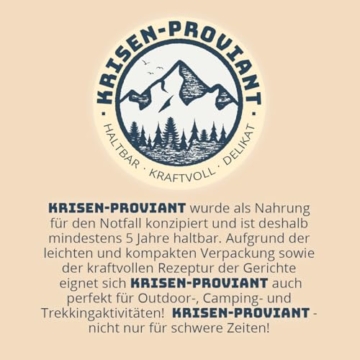 Krisen-Proviant - 2er-Set Grießbrei klassisch, Zimt Notvorrat 5 Jahre haltbar, Survival Food Prepper Outdoor Notfall Nahrung - 4