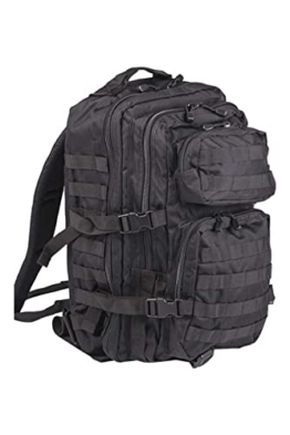 Mil-Tec US Assault Pack Tagesrucksack (36L) • Taktischer Militär Rucksack mit MOLLE-System • Kompakter Bundeswehr Rucksack, Wanderrucksack oder Reiserucksack für Outdoor, Camping & Einsatz - 1