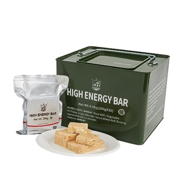 Notfall-Nahrungsrationen Fertigmahlzeit, lange Haltbarkeit 19000 Kalorien Survival Tabs Perfekt für Camping, Wandern, Armee Outdoor-Katastrophe, 20 Pack mit Dose - 1
