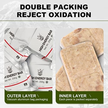 Notfall-Nahrungsrationen Fertigmahlzeit, lange Haltbarkeit 19000 Kalorien Survival Tabs Perfekt für Camping, Wandern, Armee Outdoor-Katastrophe, 20 Pack mit Dose - 5