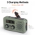 Notfall Radio, 3-Wege-Laden Emergency Radios, 2000mAh Akku Kurbelradio Solar Ladegerät Power Bank USB AM/FM-Radio mit SOS-Alarm Kopfhöreranschluss Taschenlampe, Innen Außen Camping Klein Taschenradio - 3
